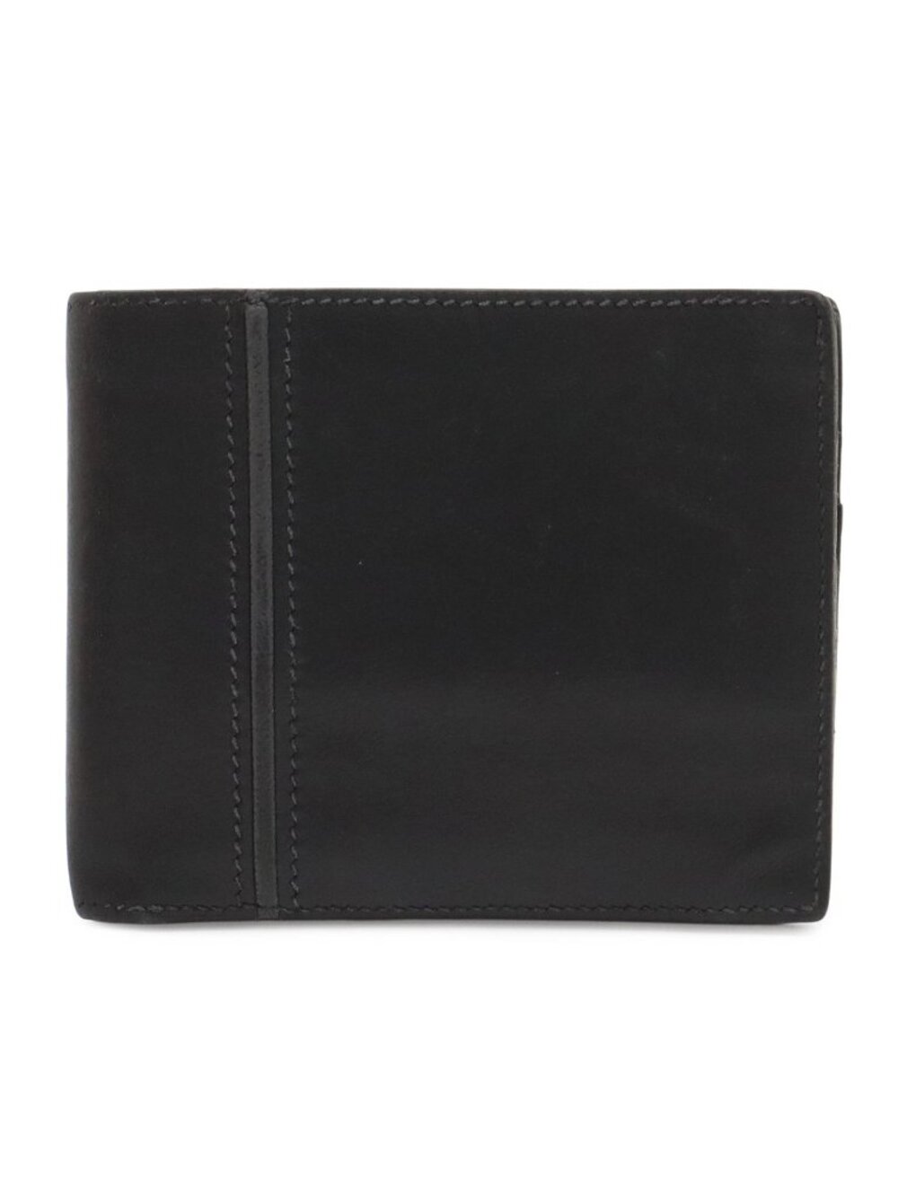 Hermes Mc2 Copernicus Bifold Billfold Wallet Leather Black